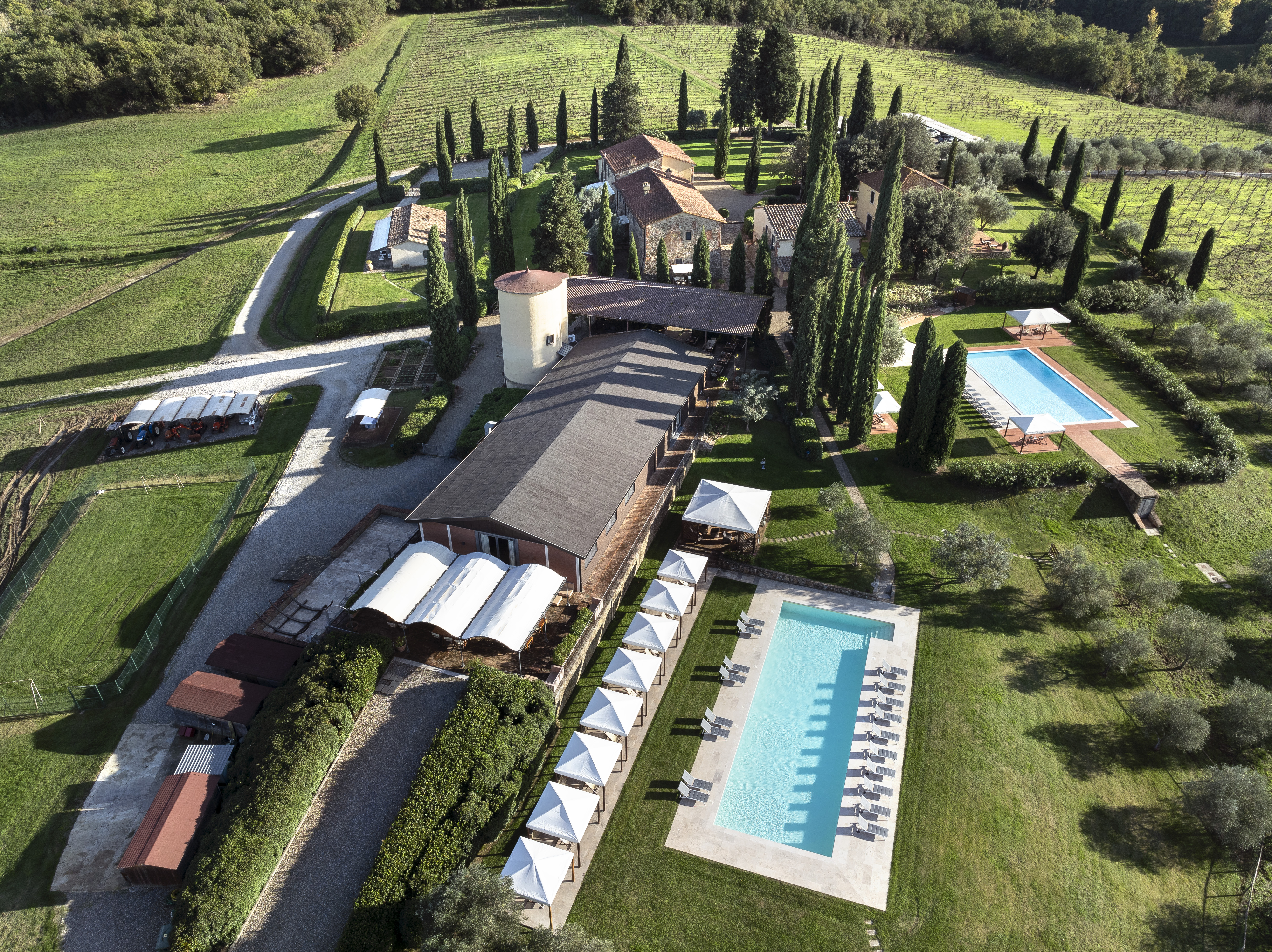 foto aerea drone Borgo Iesolana